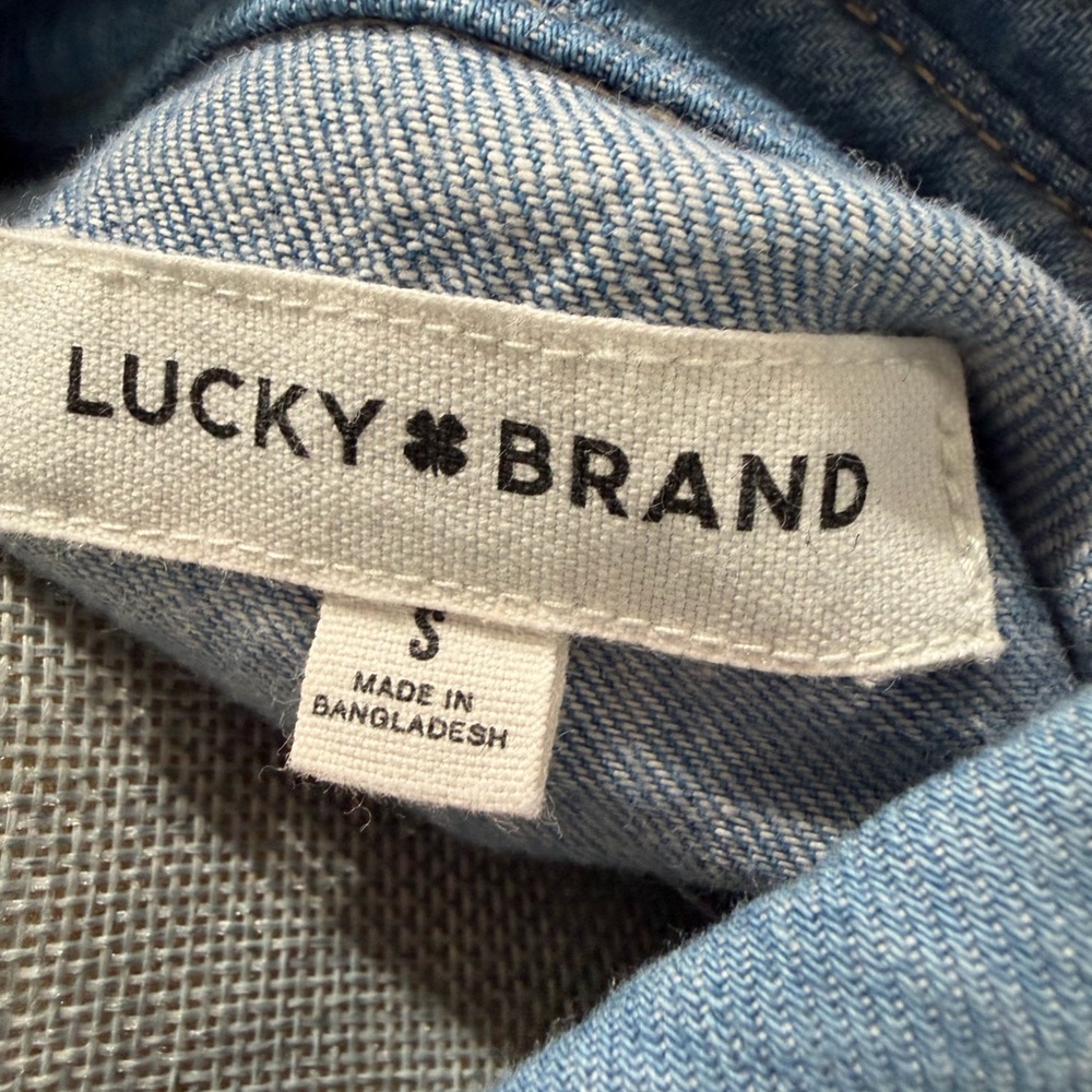 Lucky Brand Light Blue Denim Shirt - New With Tags - Picture 10 of 11